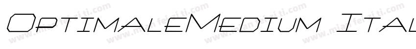 OptimaleMedium Itali字体转换